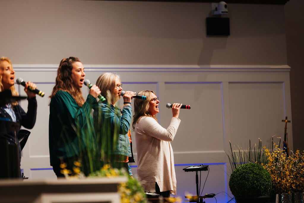 Singers on stage